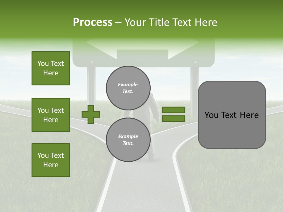 Job Choice Green PowerPoint Template