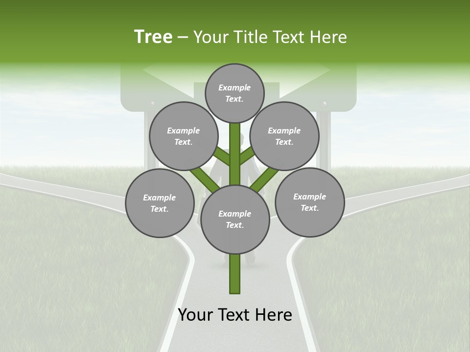 Job Choice Green PowerPoint Template