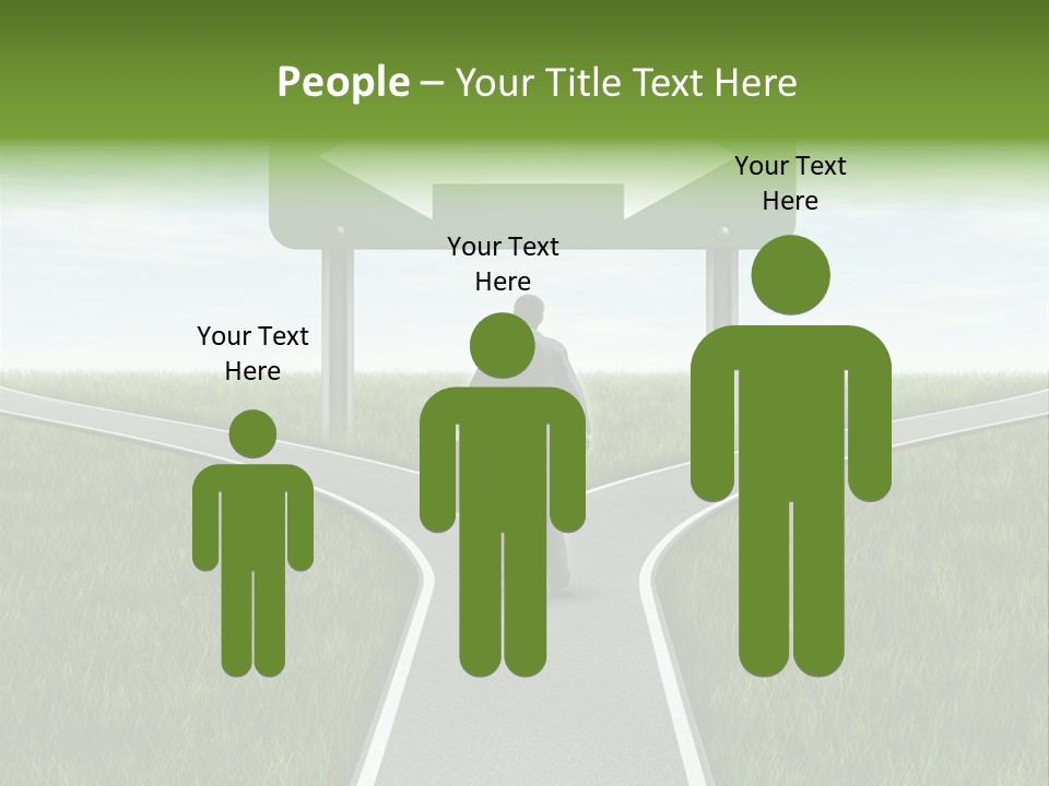 Job Choice Green PowerPoint Template