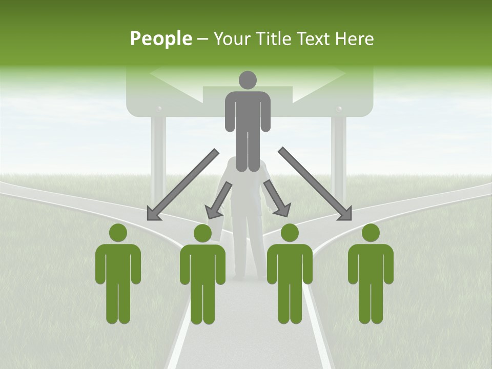 Job Choice Green PowerPoint Template