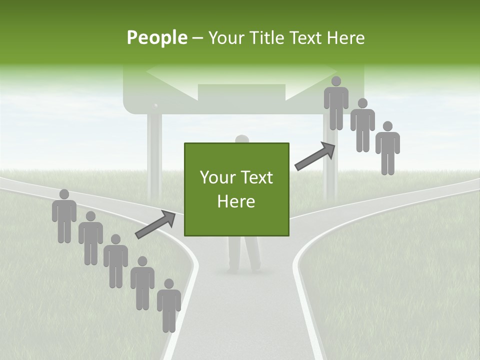 Job Choice Green PowerPoint Template