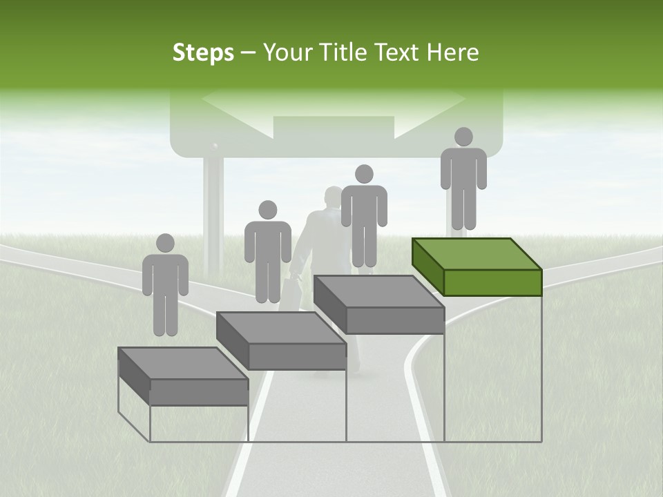 Job Choice Green PowerPoint Template