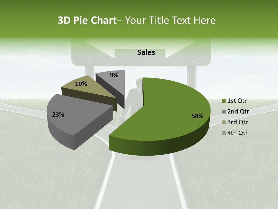 Job Choice Green PowerPoint Template