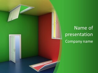 Architecture Entrance Idea PowerPoint Template