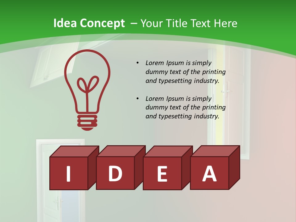 Architecture Entrance Idea PowerPoint Template