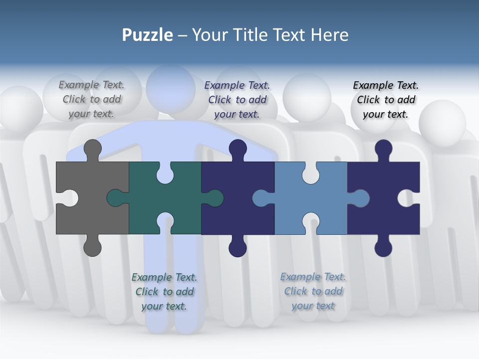 Icon Domino Gathering PowerPoint Template