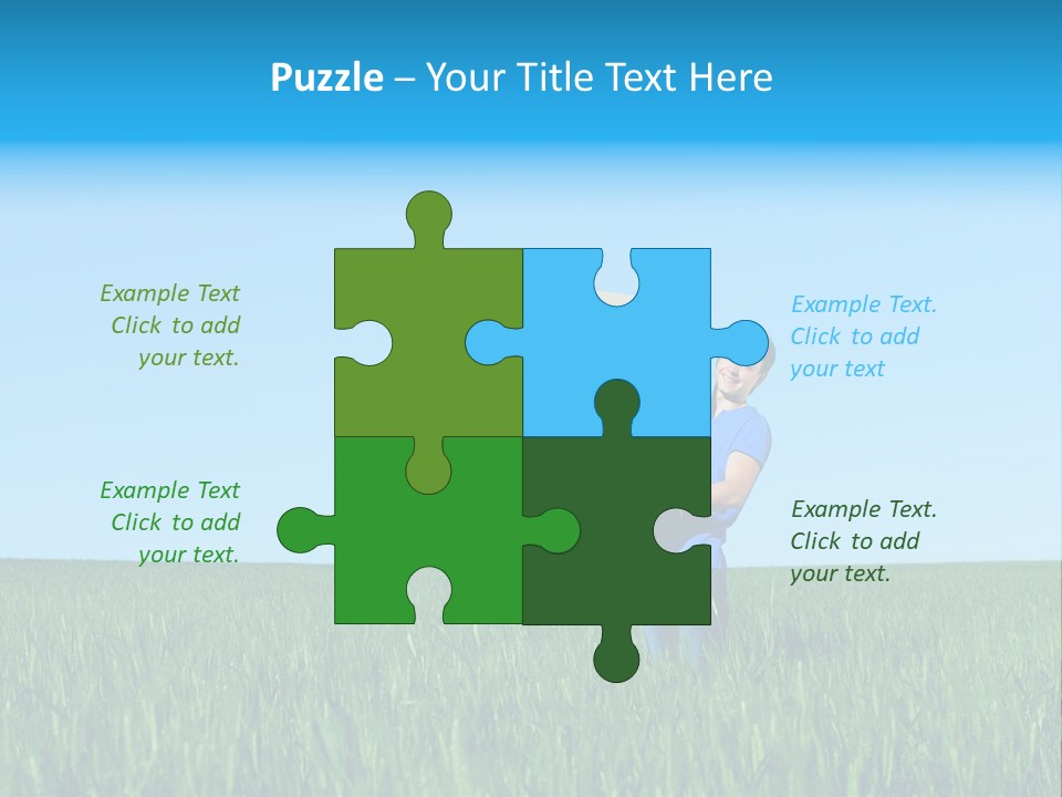 Young Green Carry PowerPoint Template