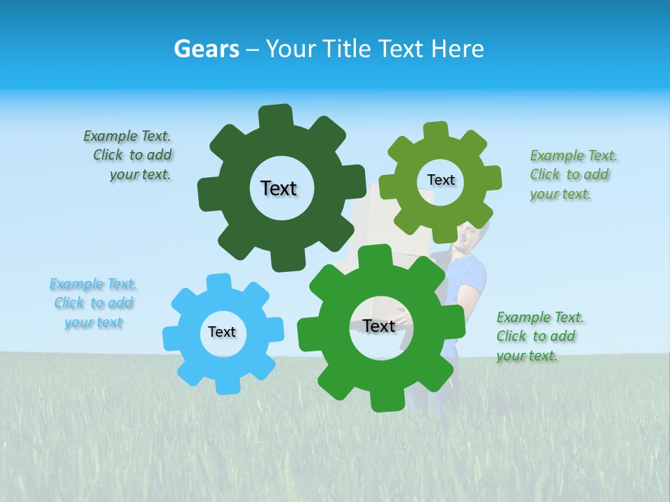 Young Green Carry PowerPoint Template