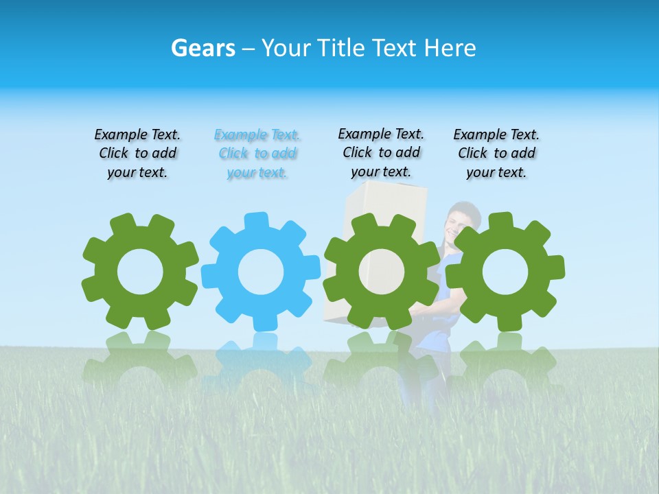 Young Green Carry PowerPoint Template