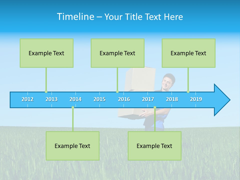 Young Green Carry PowerPoint Template