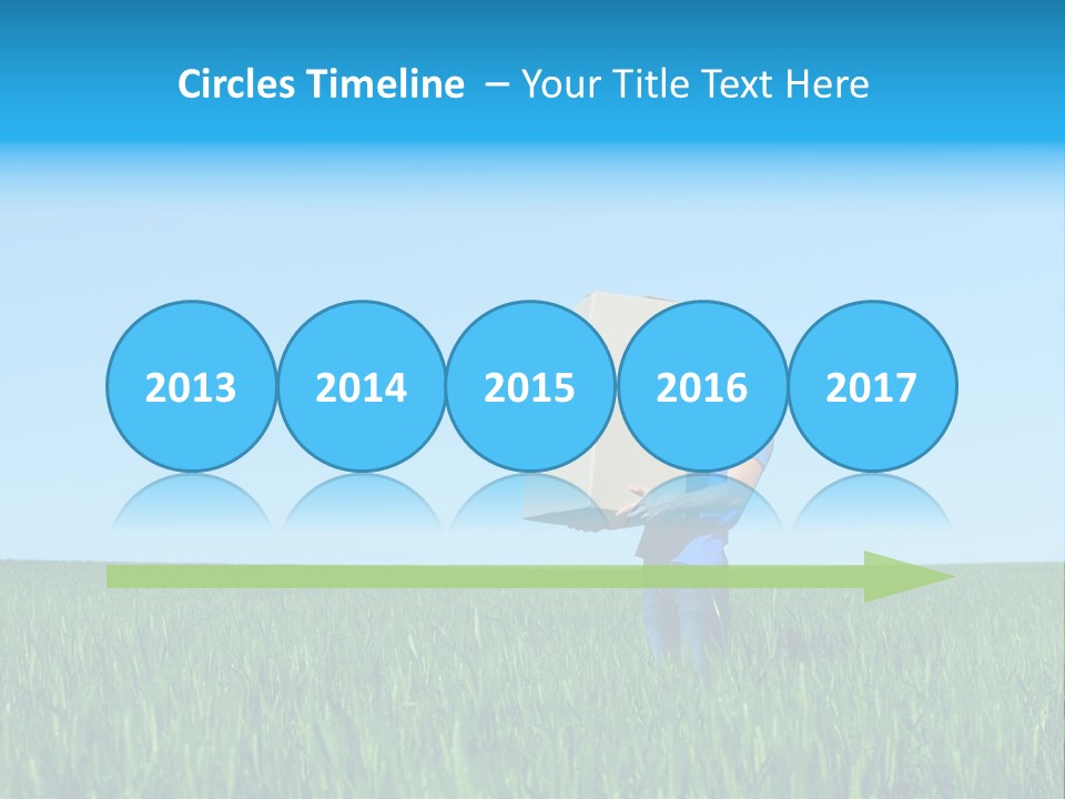 Young Green Carry PowerPoint Template