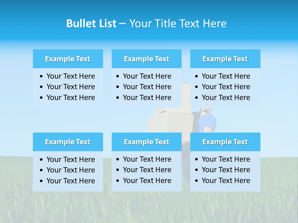 Young Green Carry PowerPoint Template