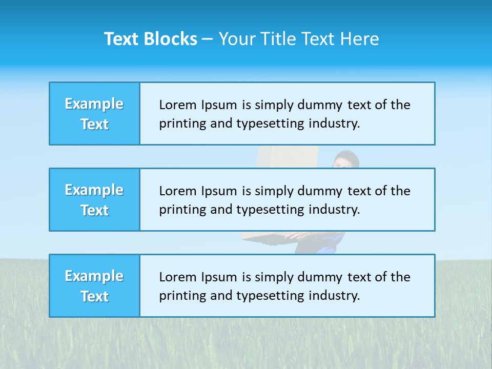 Young Green Carry PowerPoint Template