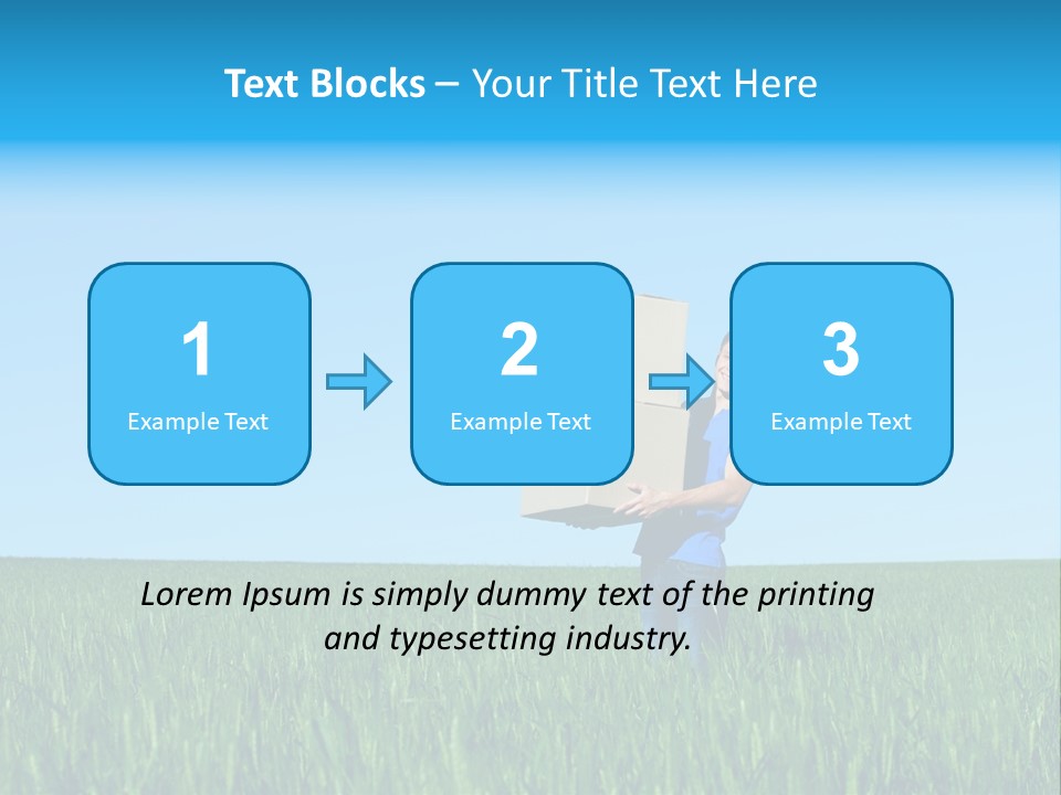 Young Green Carry PowerPoint Template
