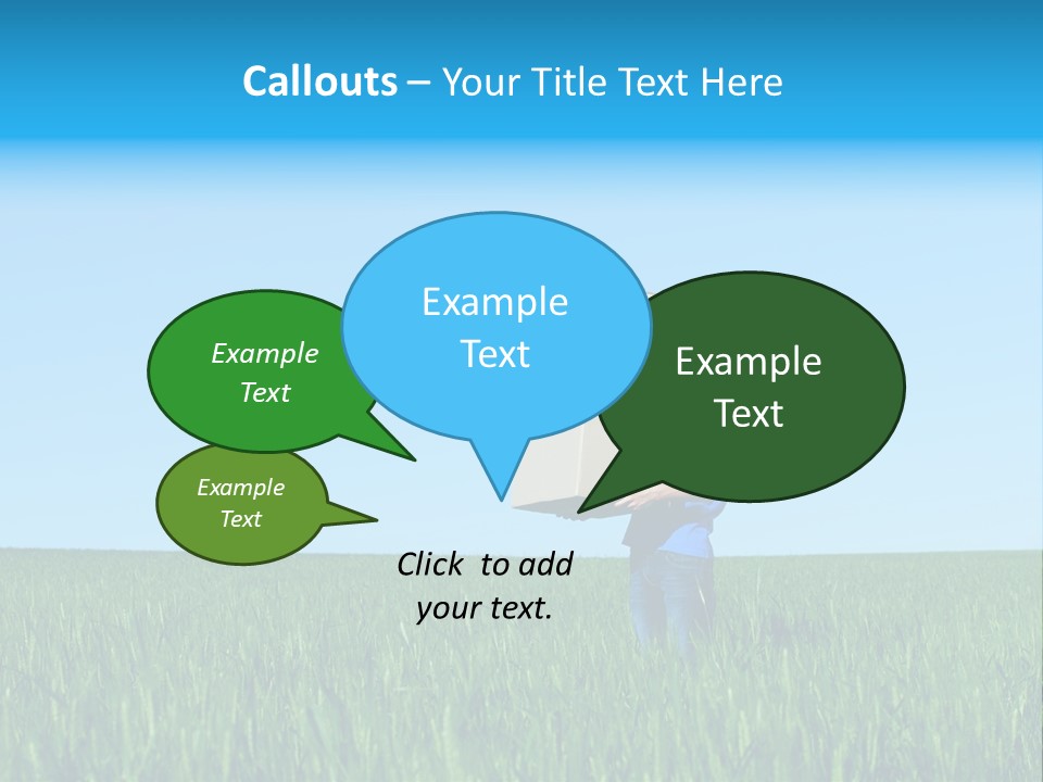 Young Green Carry PowerPoint Template