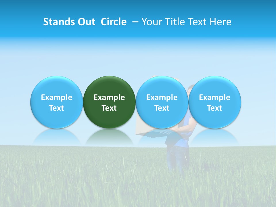 Young Green Carry PowerPoint Template