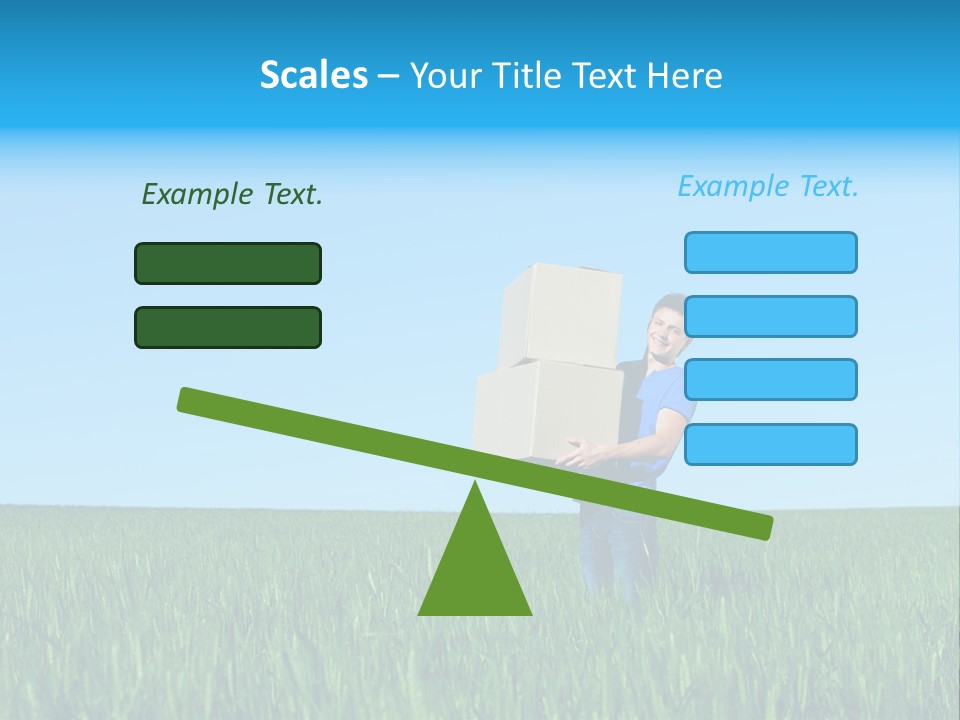 Young Green Carry PowerPoint Template