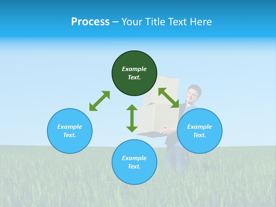 Young Green Carry PowerPoint Template