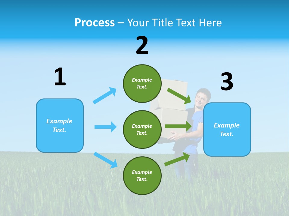 Young Green Carry PowerPoint Template