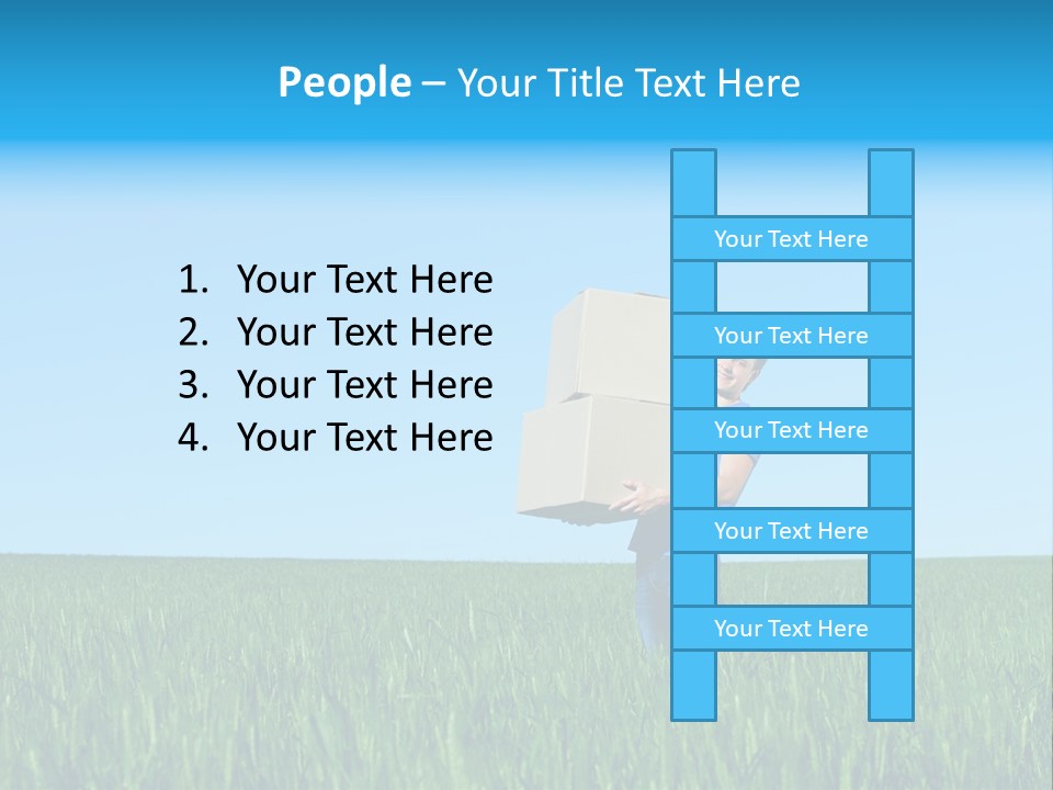 Young Green Carry PowerPoint Template