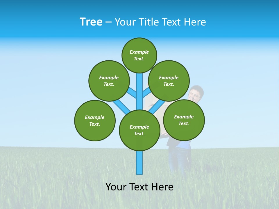 Young Green Carry PowerPoint Template