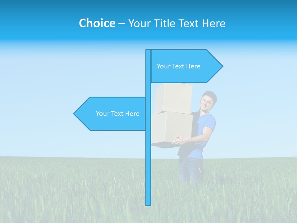 Young Green Carry PowerPoint Template