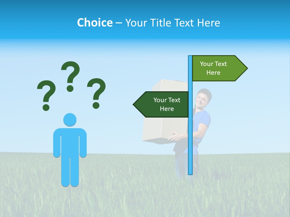 Young Green Carry PowerPoint Template