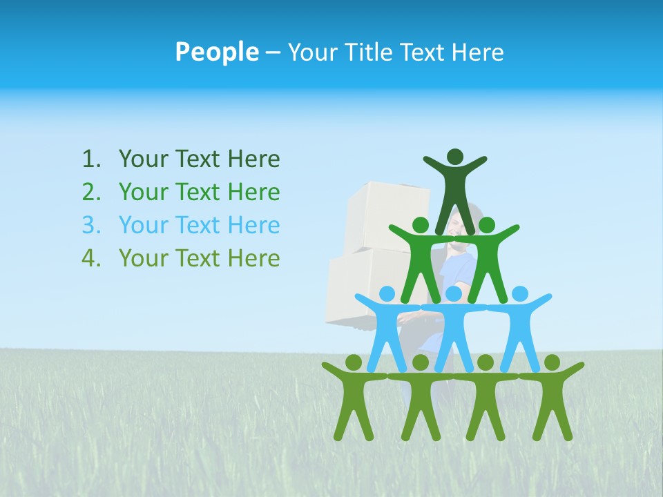 Young Green Carry PowerPoint Template