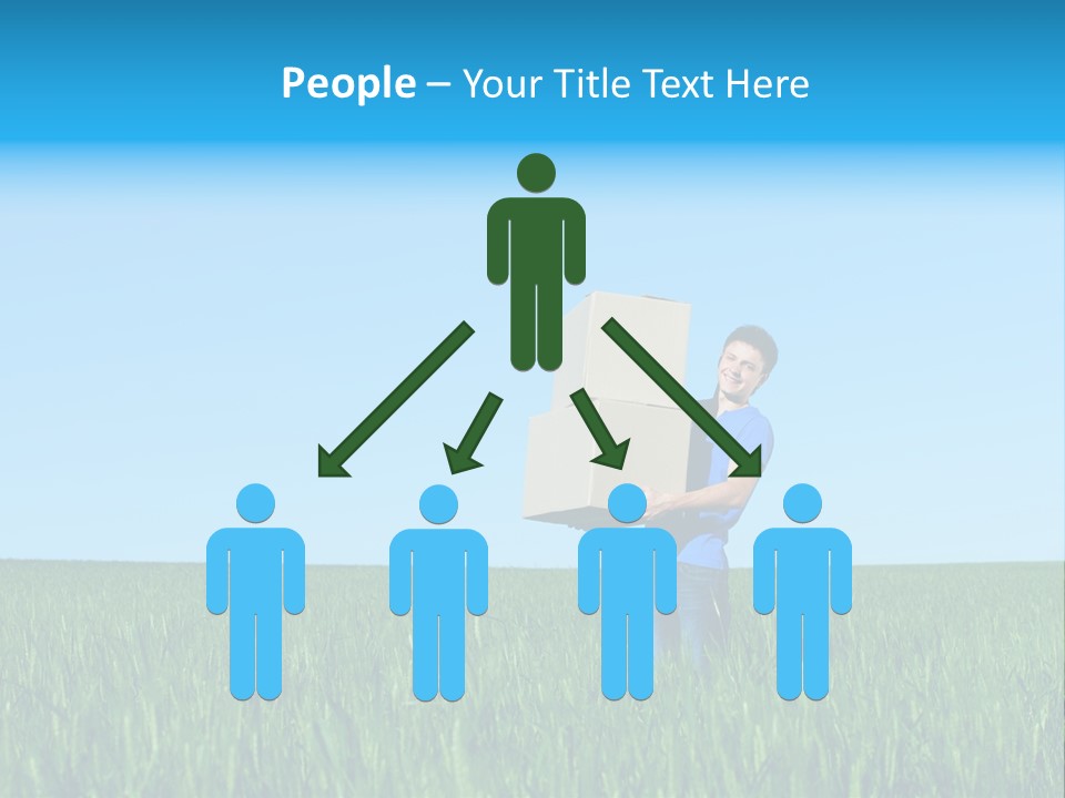 Young Green Carry PowerPoint Template