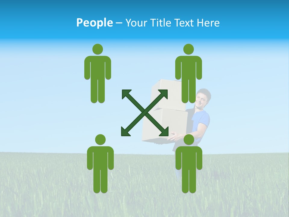 Young Green Carry PowerPoint Template