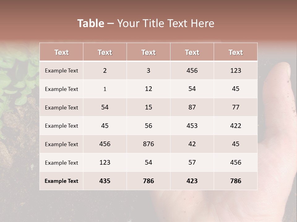 Plant Soil Agriculture PowerPoint Template