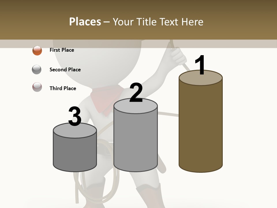 Leather Brown Human PowerPoint Template