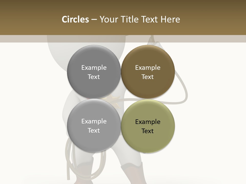 Leather Brown Human PowerPoint Template