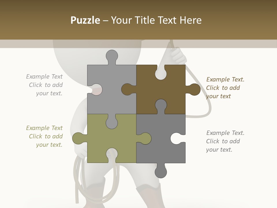 Leather Brown Human PowerPoint Template