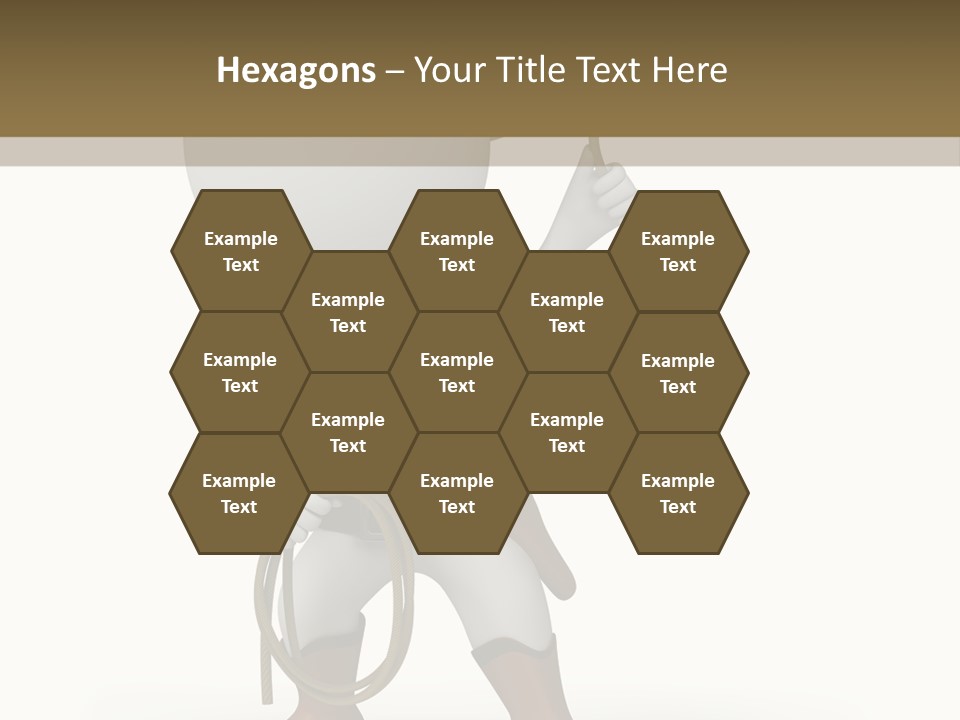 Leather Brown Human PowerPoint Template