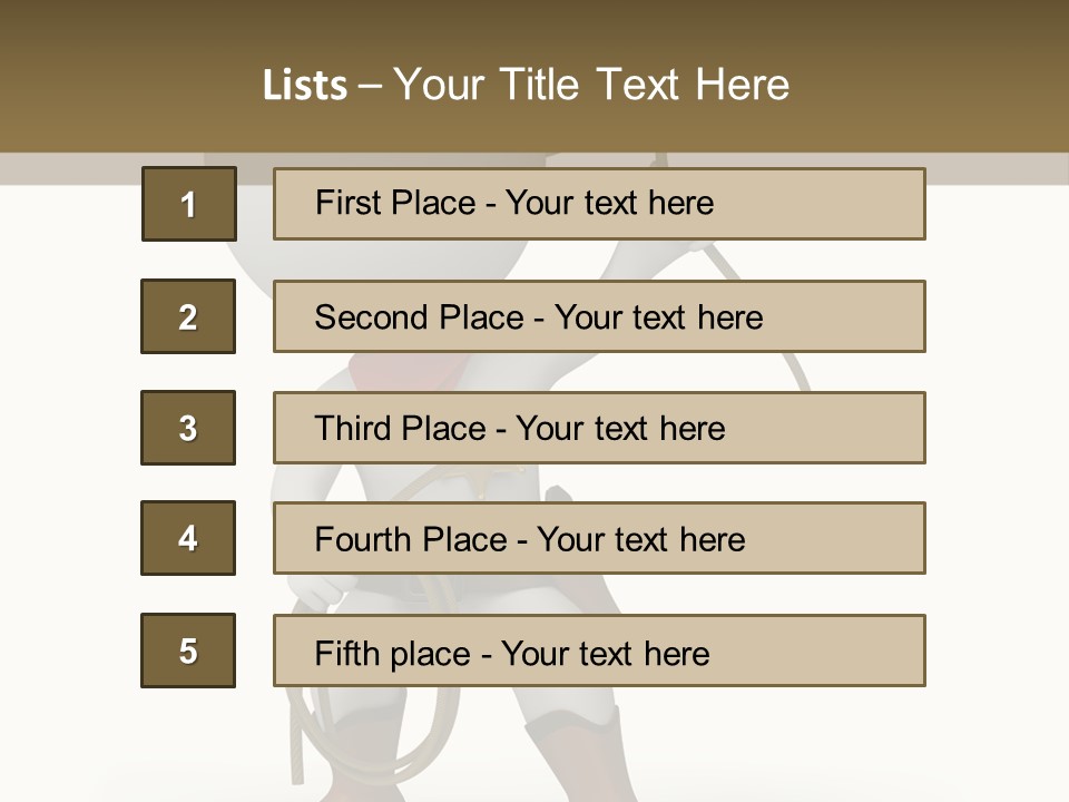 Leather Brown Human PowerPoint Template
