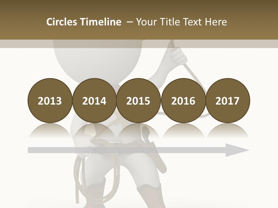 Leather Brown Human PowerPoint Template