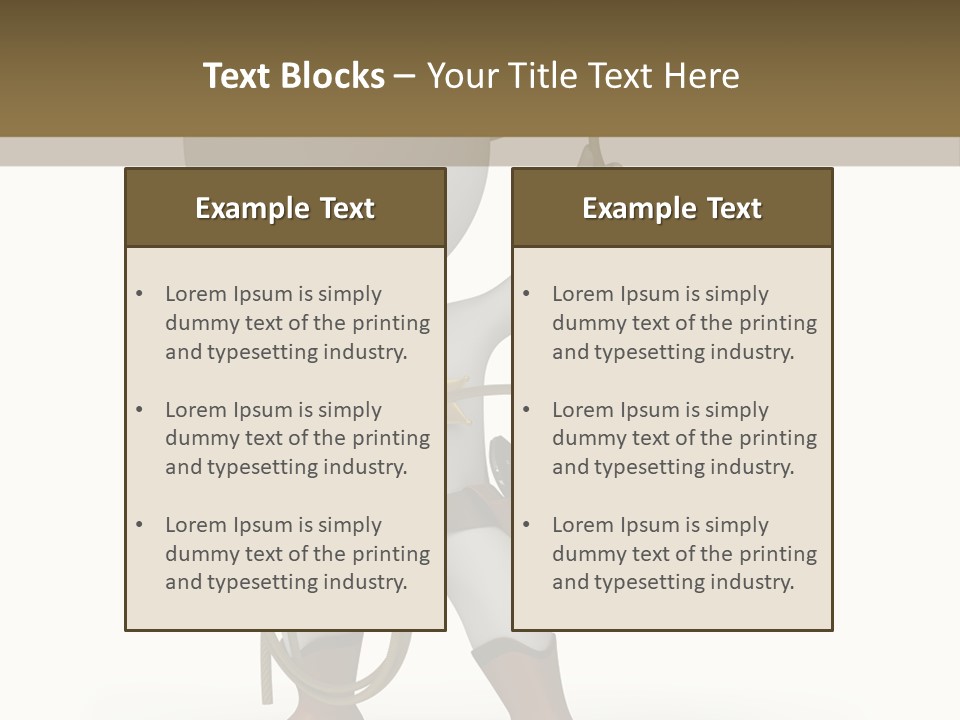 Leather Brown Human PowerPoint Template