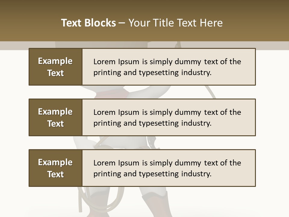 Leather Brown Human PowerPoint Template