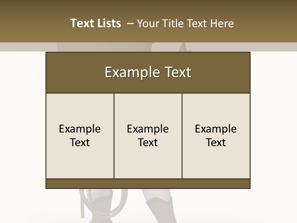 Leather Brown Human PowerPoint Template