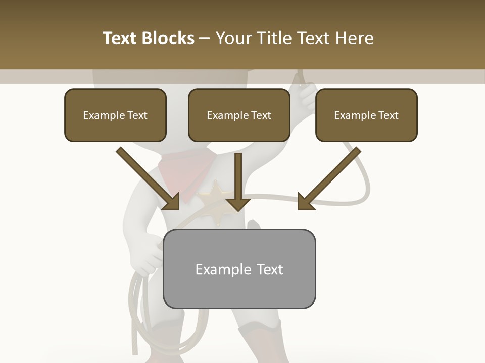 Leather Brown Human PowerPoint Template