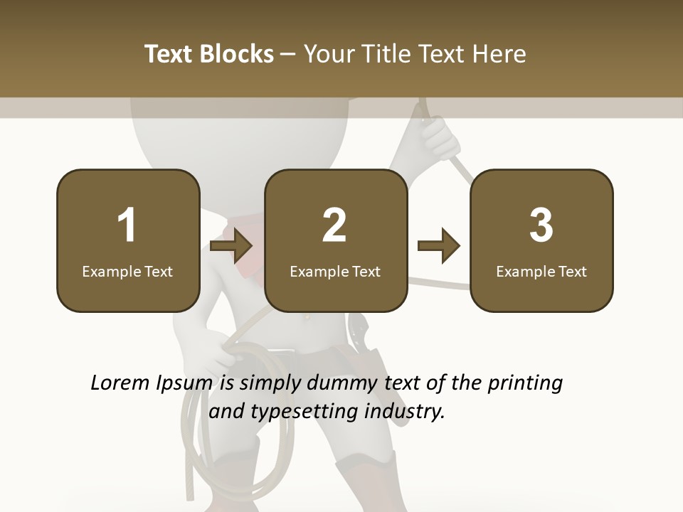 Leather Brown Human PowerPoint Template