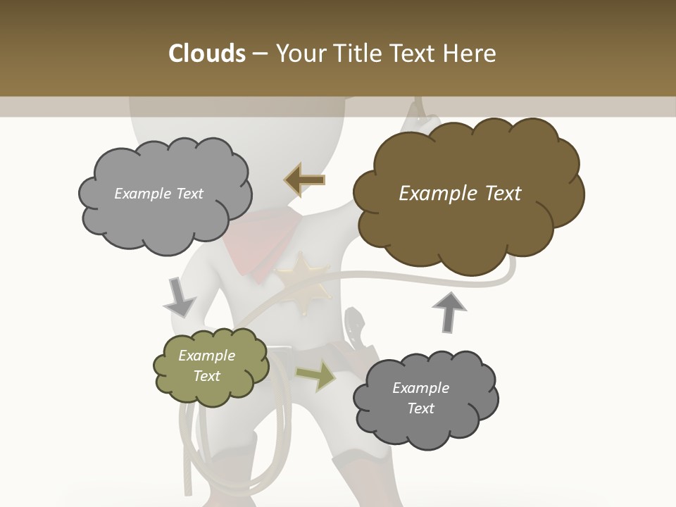 Leather Brown Human PowerPoint Template