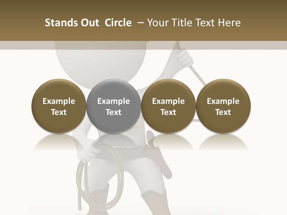 Leather Brown Human PowerPoint Template