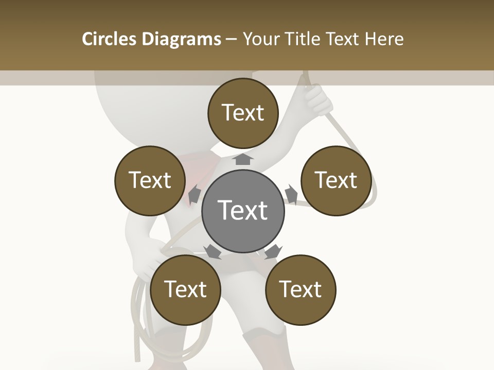 Leather Brown Human PowerPoint Template