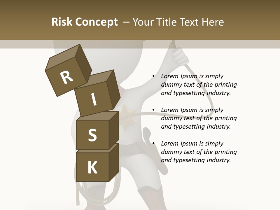 Leather Brown Human PowerPoint Template