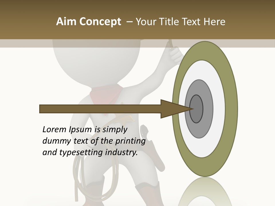 Leather Brown Human PowerPoint Template