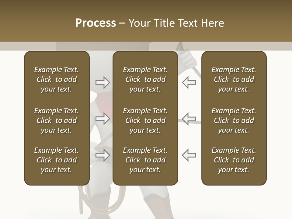 Leather Brown Human PowerPoint Template