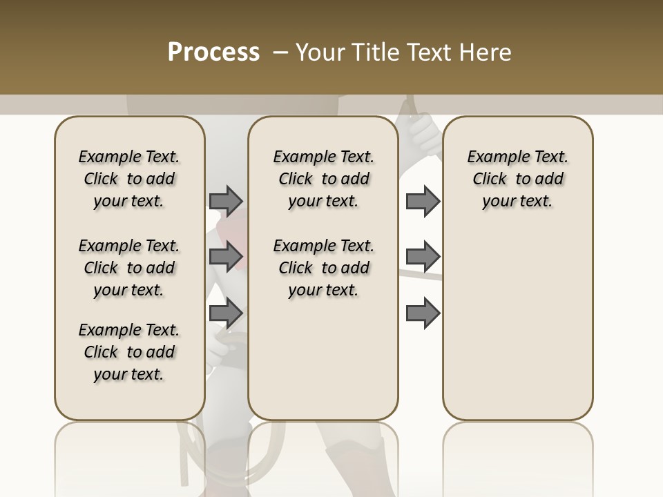 Leather Brown Human PowerPoint Template