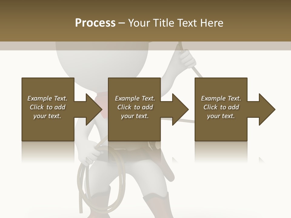 Leather Brown Human PowerPoint Template